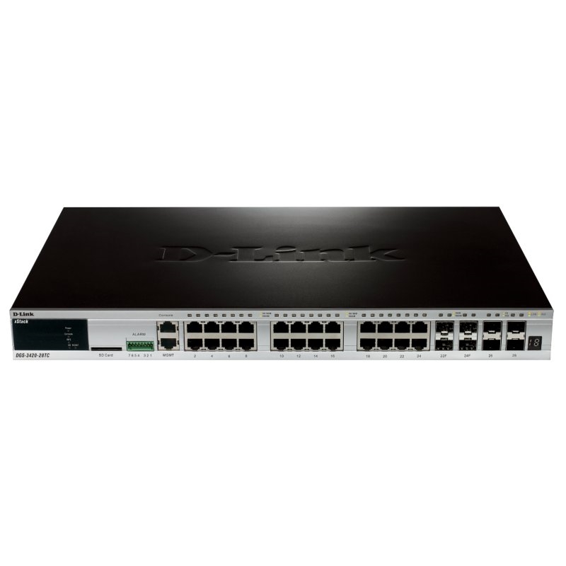 D-Link DGS-3420-28TC Switch L2+ 28xGB 4xSFP 4x10GB