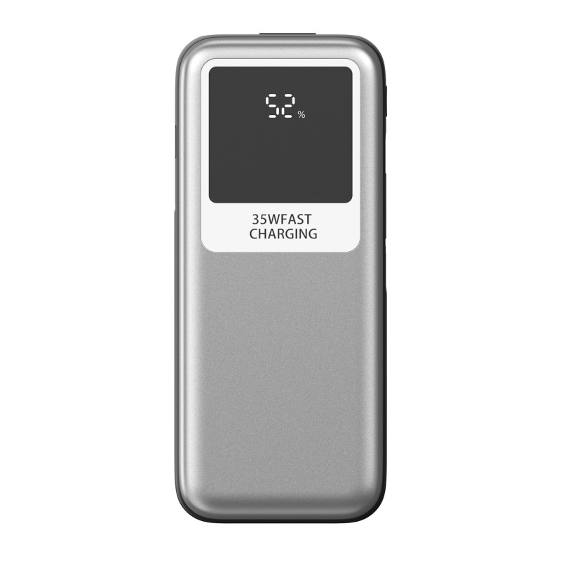 POWER BANK 10000mAh 35W PLATA LEOTEC