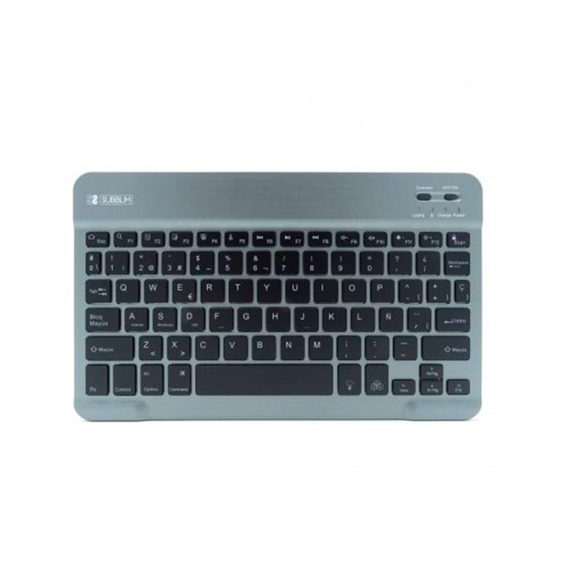 TECLADO WIRELESS SMART BACKLIT BLUETOOTH GRIS SUBBLIM