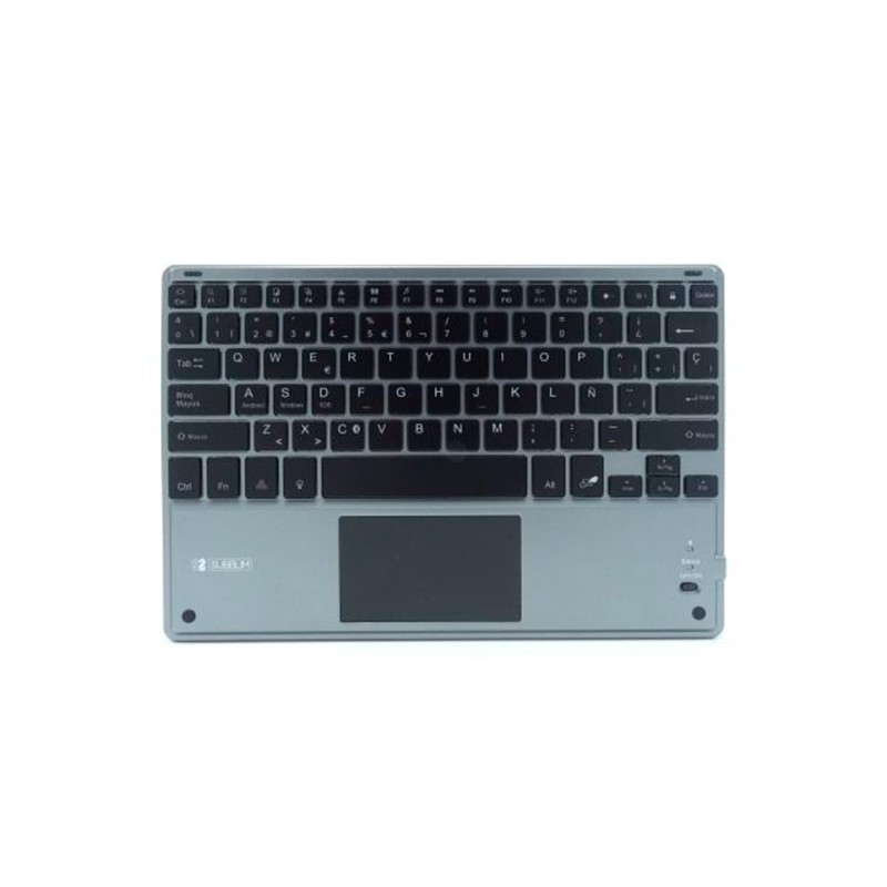TECLADO WIRELESS SMART BACKLIT TOUCHPAD BLUETOOTH GRIS SUBBLIM
