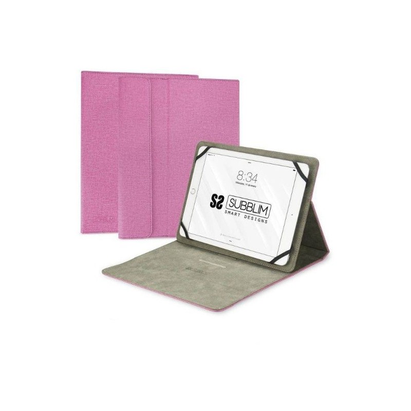 FUNDA TABLET CLEVER STAND HASTA 11'' ROSA SUBBLIM