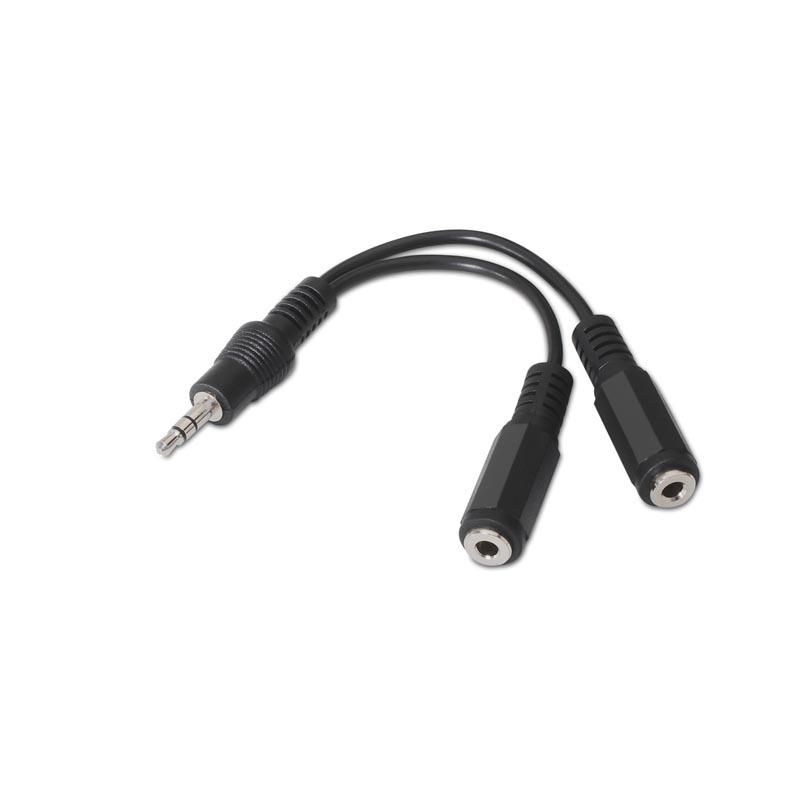 Nanocable Cable Audio Estéreo 2Jack 3.5H Jack 3.5M