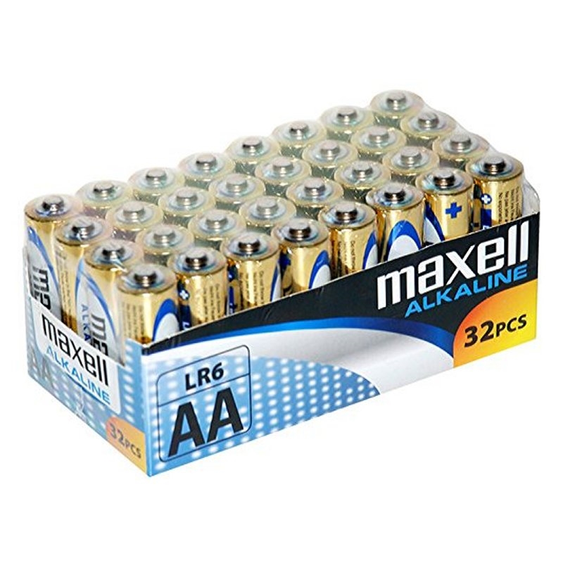 Maxell Pila Alcalina AA LR06 Pack*32 PilaS