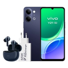 SMARTPHONE VIVO Y21 5G 6.74'' (4+256GB) NEGRO + AURICULAR + CARGADOR