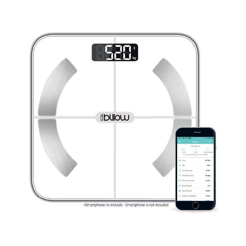 BASCULA DE BAÑO XFIT COMPOSITION SCALE BILLOW