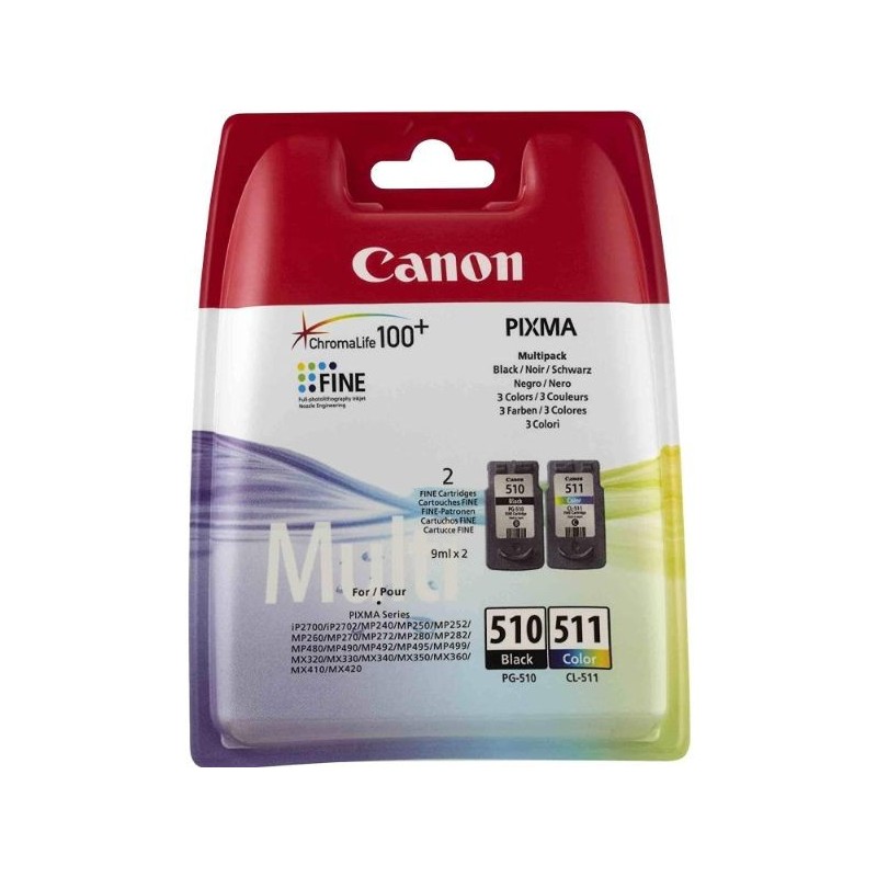 CARTUCHO CANON PG510 + CL511