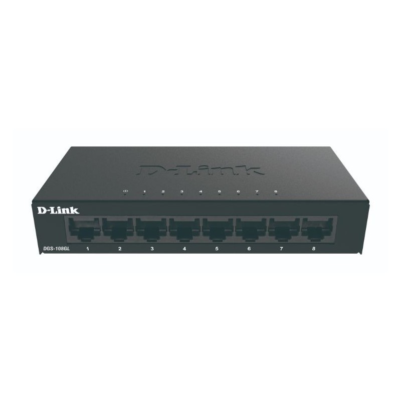D-LINK SWITCH 8 PUERTOS 10/100/1Gbit METALICO
