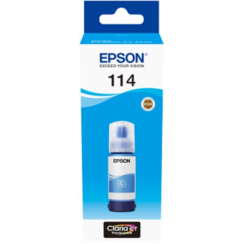 Epson Botella Tinta Ecotank 114 Cyan