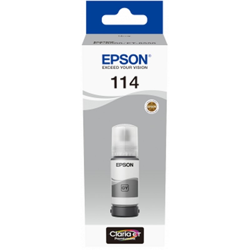 Epson Botella Tinta Ecotank 114 Gris