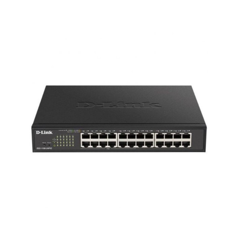 D-LINK SWITCH 24 PUERTOS 10/100/1Gbit PoE EASYSMART