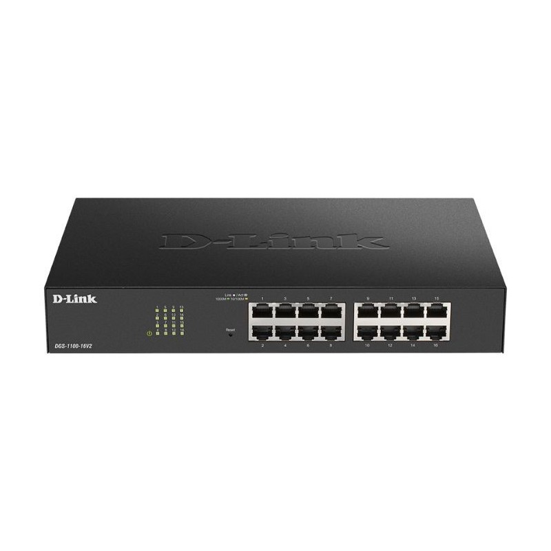 D-LINK SWITCH 16 PUERTOS 10/100/1Gbit EASYSMART
