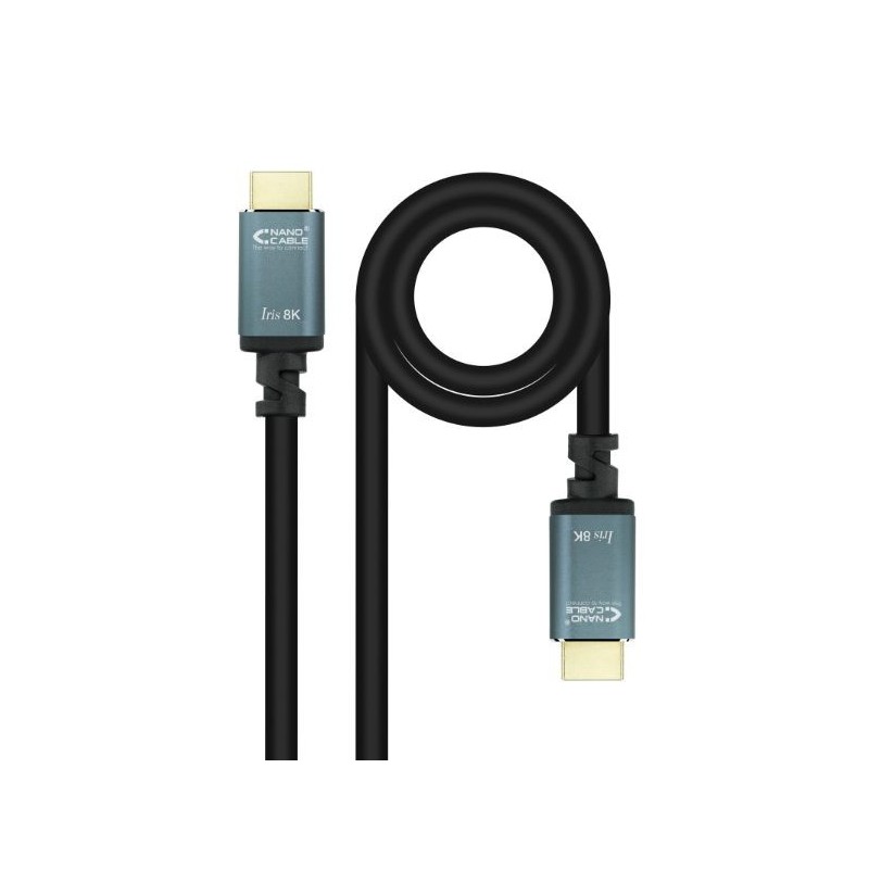 CABLE HDMI V2.1 8K TIPO A/M-A/M NEGRO 3M NANOCABLE