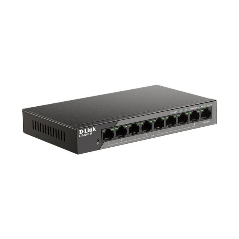 D-LINK SWITCH 8 PUERTOS 10/100 + 1000BaseT PoE LONG RANGE
