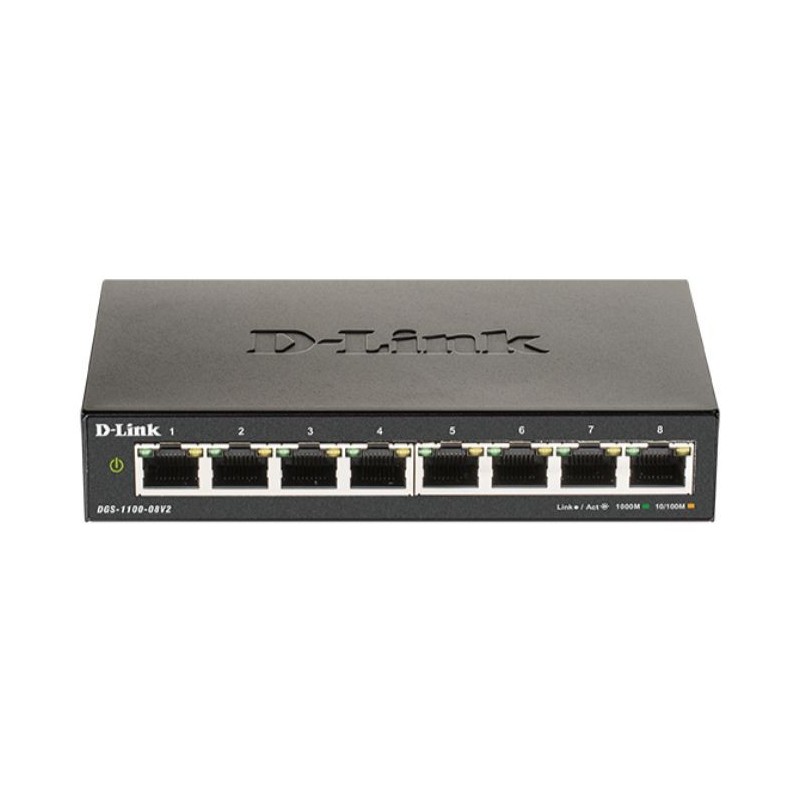 D-LINK SWITCH 8 PUERTOS 10/100/1Gbit EASYSMART