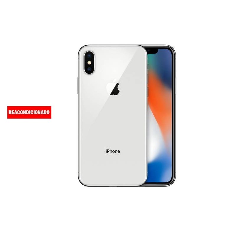 APPLE iPHONE X 64GB SILVER REACONDICIONADO GRADO B