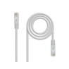 CABLE DE RED LATIGUILLO RJ45 UTP CAT6A AWG24 LSZH 1.5 M GRIS NANOCABLE