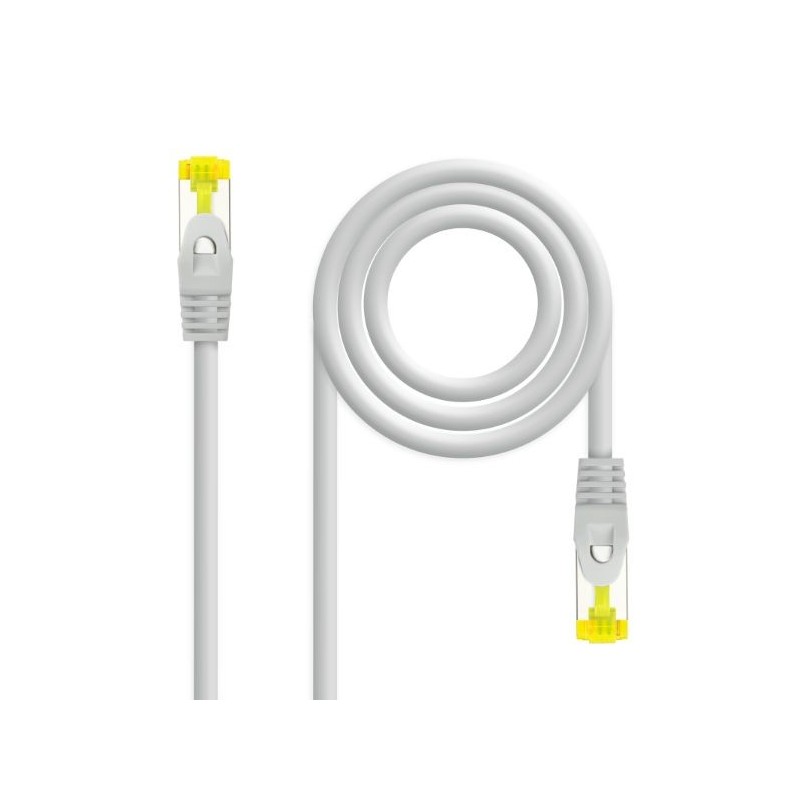 CABLE DE RED LATIGUILLO RJ45 SFTP CAT6A AWG26 1.5 M GRIS NANOCABLE