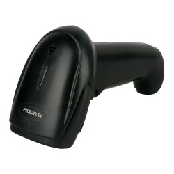 LECTOR CODIGO BARRAS LASER APPLS19 USB NEGRO APPROX