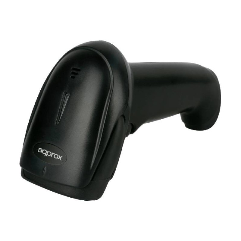 LECTOR CODIGO BARRAS LASER APPLS19 USB NEGRO APPROX