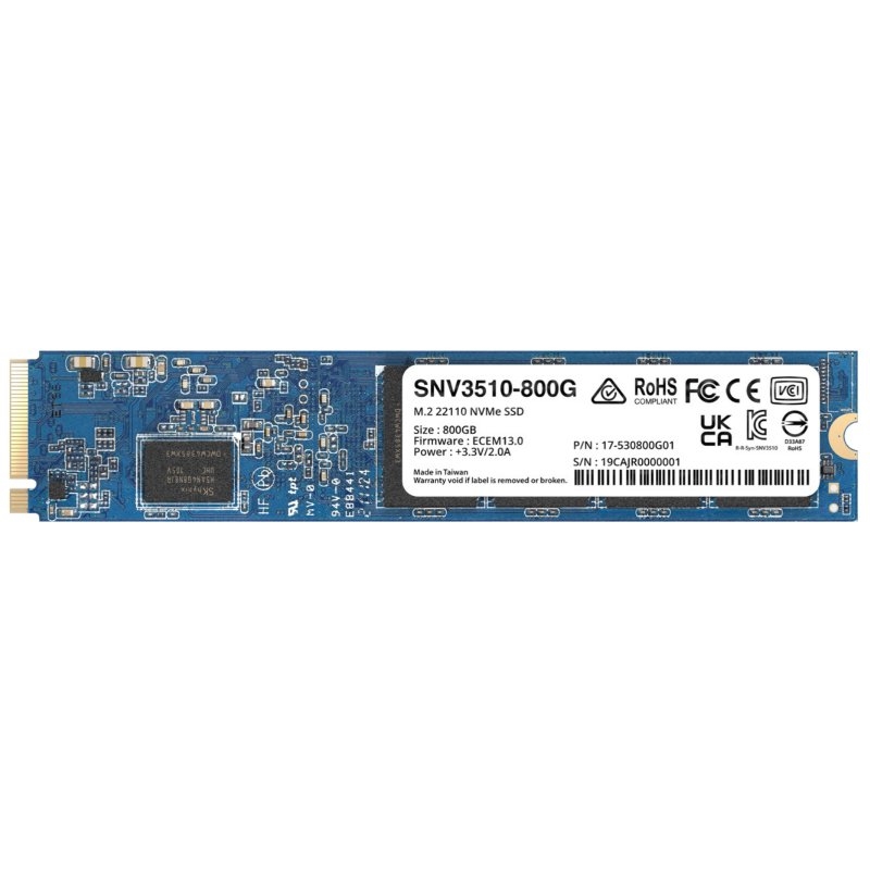 Synology SNV3510-800G SSD NVMe PCIe 3.0 M.2 22110