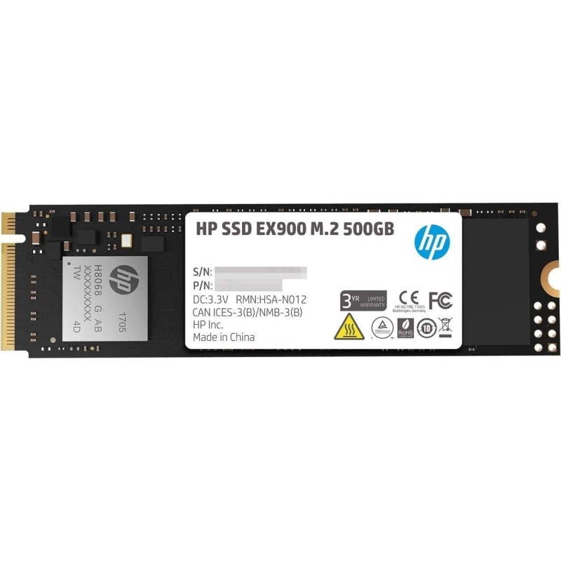 HP SSD EX900 512Gb PCIe Gen 3x4 NVMe 1.3