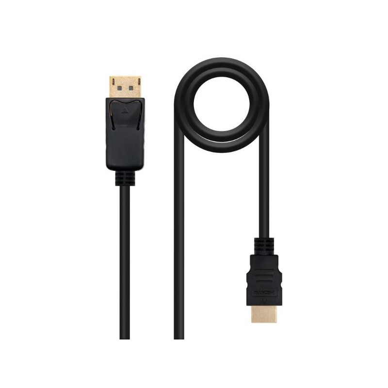CONVERSOR DISPLAYPORT A HDMI 1.5 M NEGRO NANOCABLE