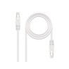 CABLE DE RED LATIGUILLO RJ45 UTP CAT6 AWG24 0.25 M BLANCO NANOCABLE