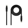 CABLE DE RED LATIGUILLO RJ45 UTP CAT6A AWG24 LSZH 0.25 M NEGRO NANOCABLE
