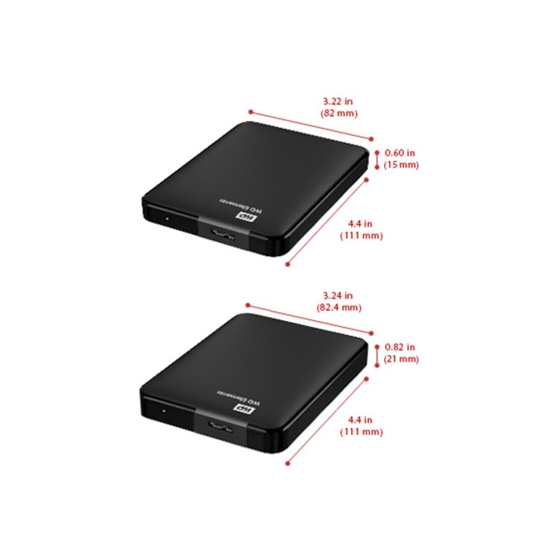 HDD EXTERNO WD 2.5 1 TB 3.0 ELEMENTS BLACK