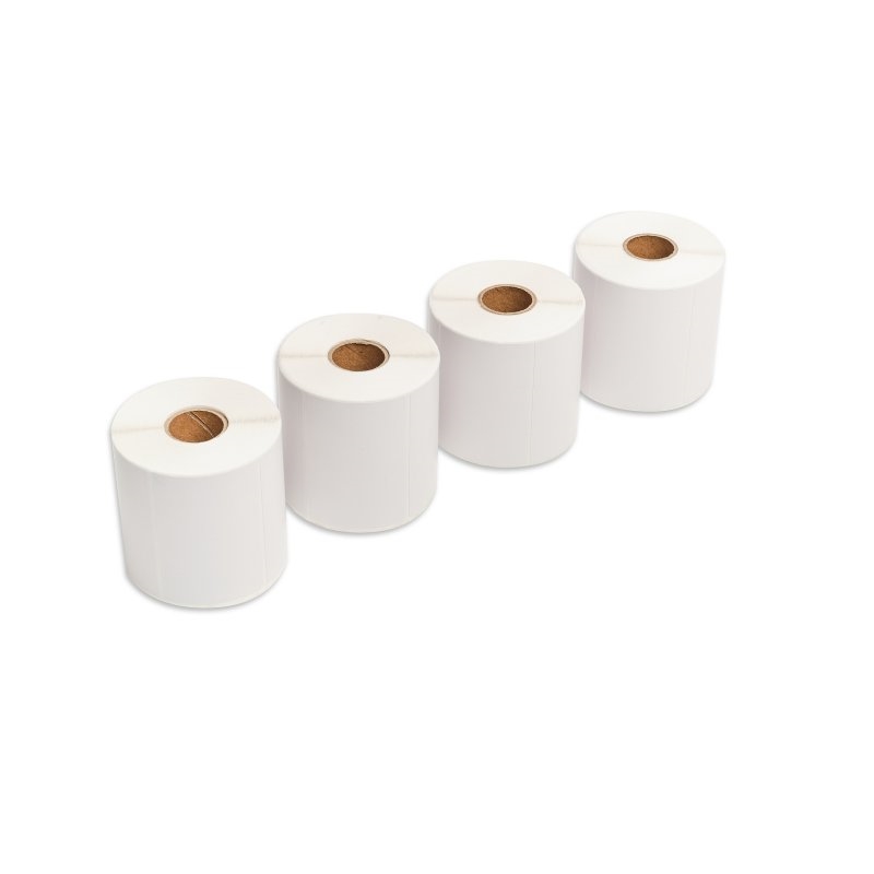 iggual Pack 4 rollos papel 600 etiquetas 74x50 mm