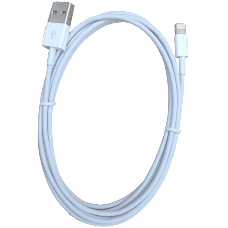 CABLE DATOS/CARGADOR USB LIGHTNING 2M BLANCO NANOCABLE