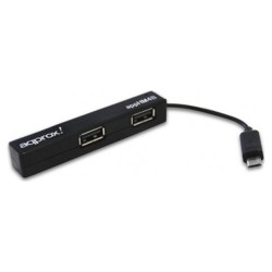 ANDROID MICRO HUB 4 PUERTOS USB NEGRO APPROX