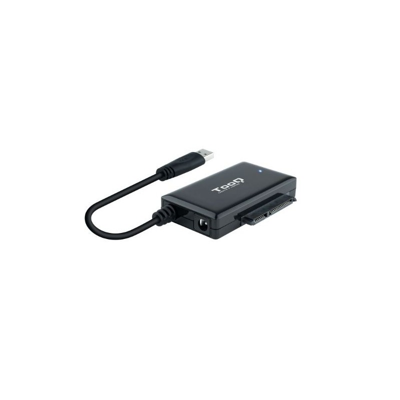 ADAPTADOR USB 3.0 USB-A A SATA PARA DISCOS DUROS 2.5''-3.5'' NEGRO TOOQ