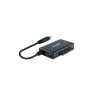 ADAPTADOR USB 3.0 USB-A A SATA PARA DISCOS DUROS 2.5''-3.5'' NEGRO TOOQ