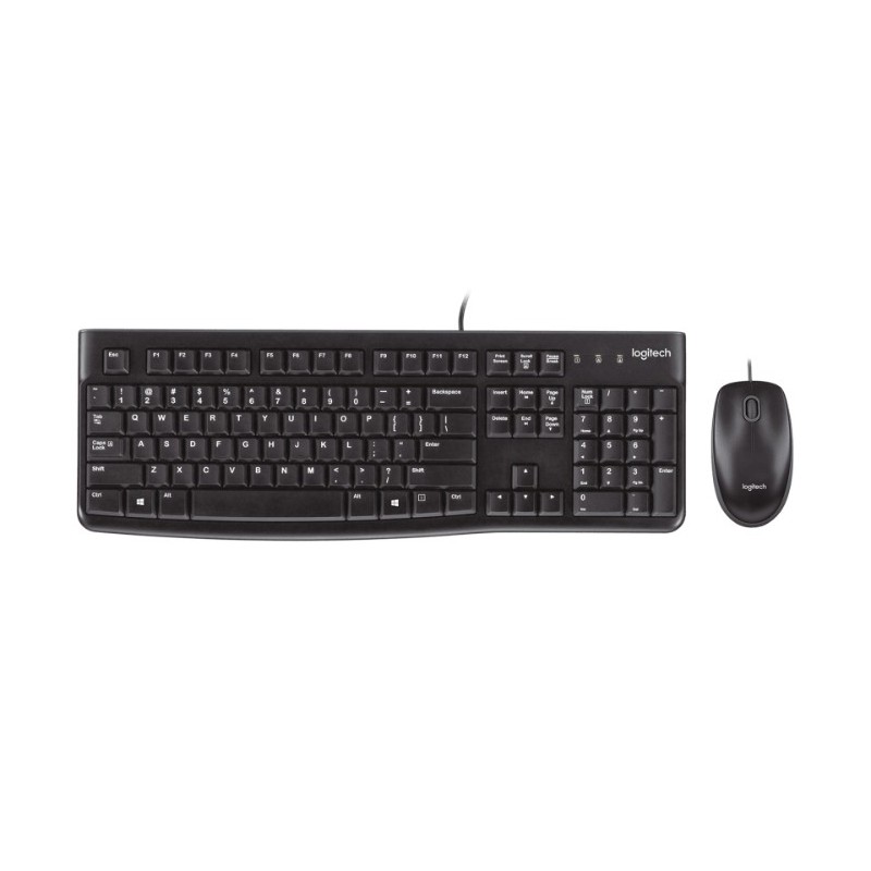 TECLADO + RATON WIRED MK120 USB NEGRO LOGITECH