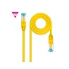CABLE DE RED LATIGUILLO 600MHZ LSZH SFTP PIMF CAT7 AWG26 2 M AMARILLO NANOCABLE
