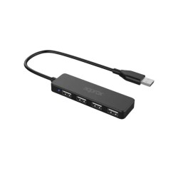 HUB 4 PUERTOS USB 2.0 NEGRO APPROX