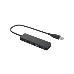 HUB 4 PUERTOS USB 3.0 NEGRO APPROX