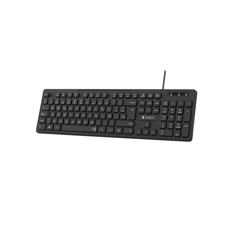 TECLADO BUSINESS SLIM SILENCIOSO WIRED NEGRO SUBBLIM