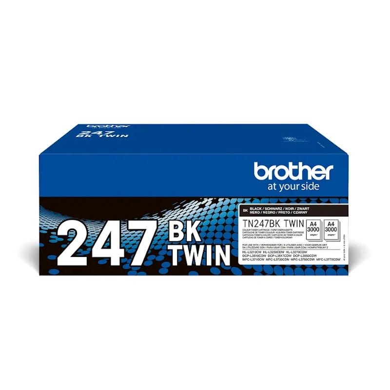 Brother Tóner Pack TN247 2 uds Negro