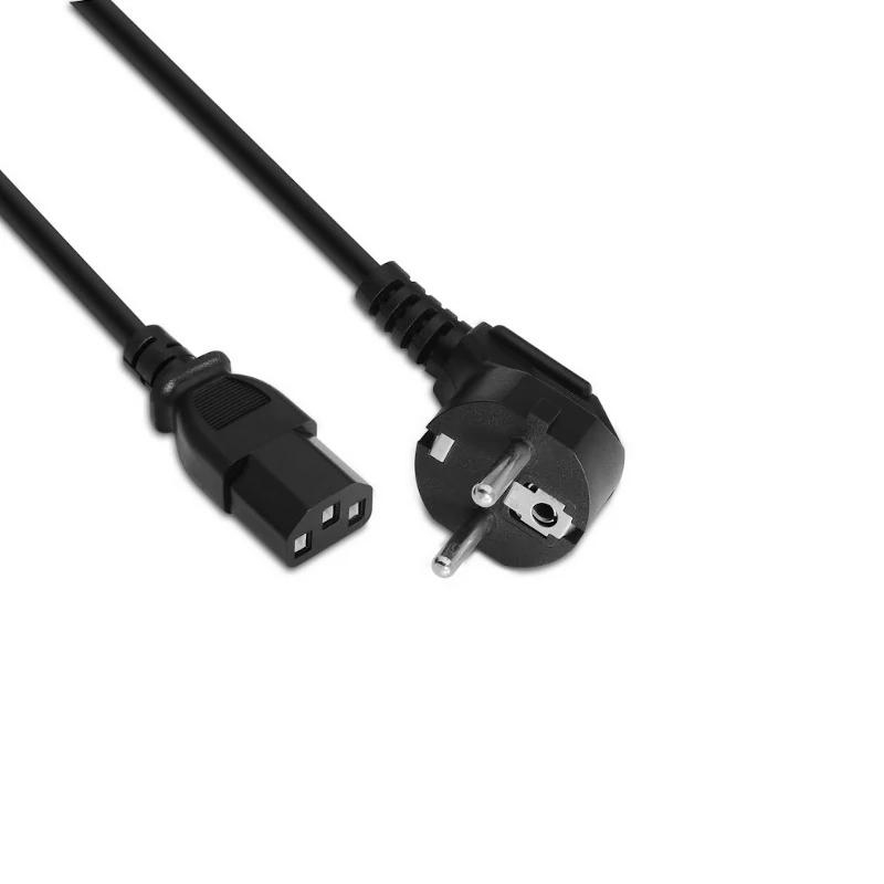 Aisens Cable alimentación CEE7M-C13H negro 1.5m