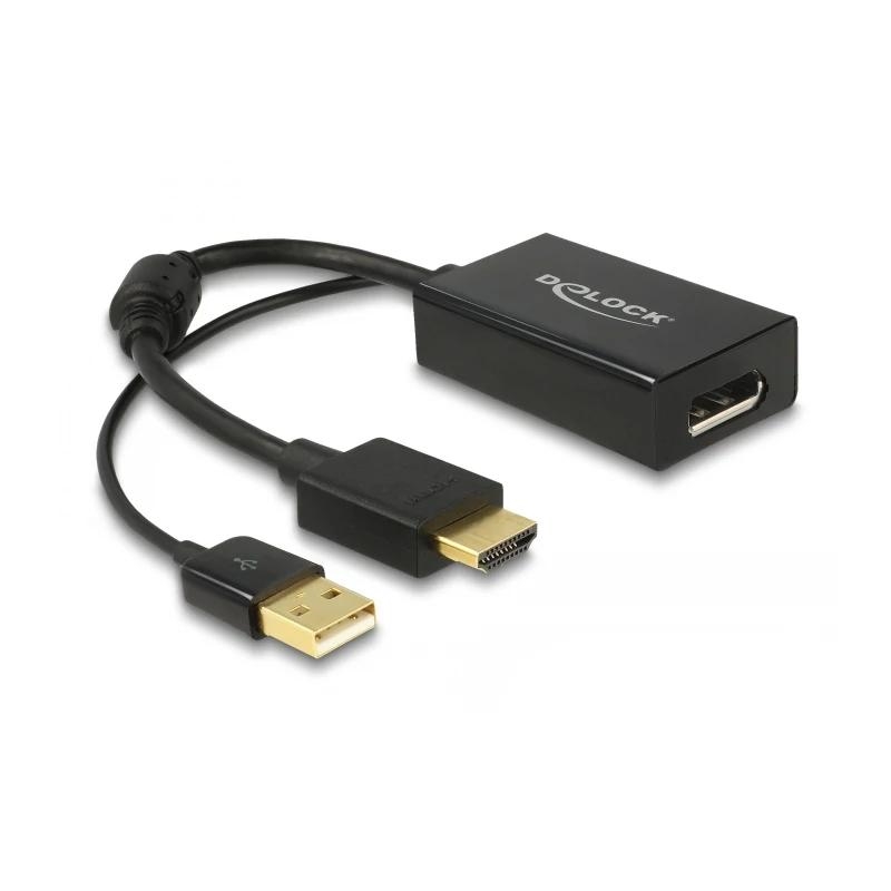 Delock Adaptador HDMI Macho activo a DisplayPort 1
