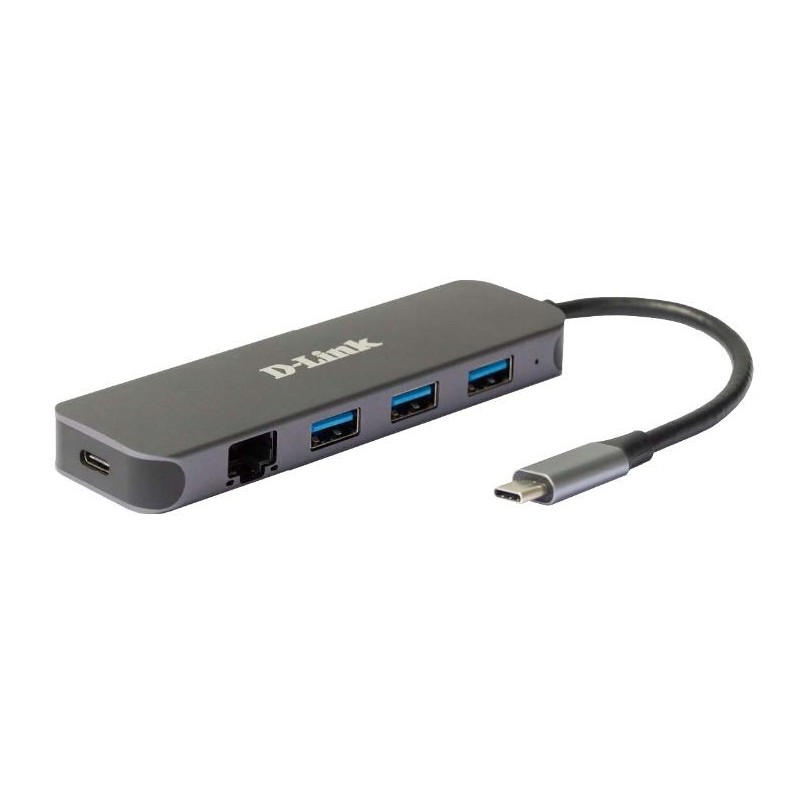 D-LINK DOCKING STATION USB-C 5 EN 1 CON ETHERNET/SUMINISTRO ELECTRICO