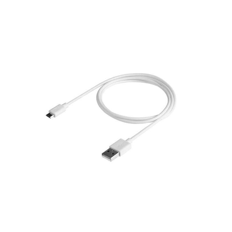 CABLE ESSENTIAL USB-A A MICROUSB 1M BLANCO XTORM