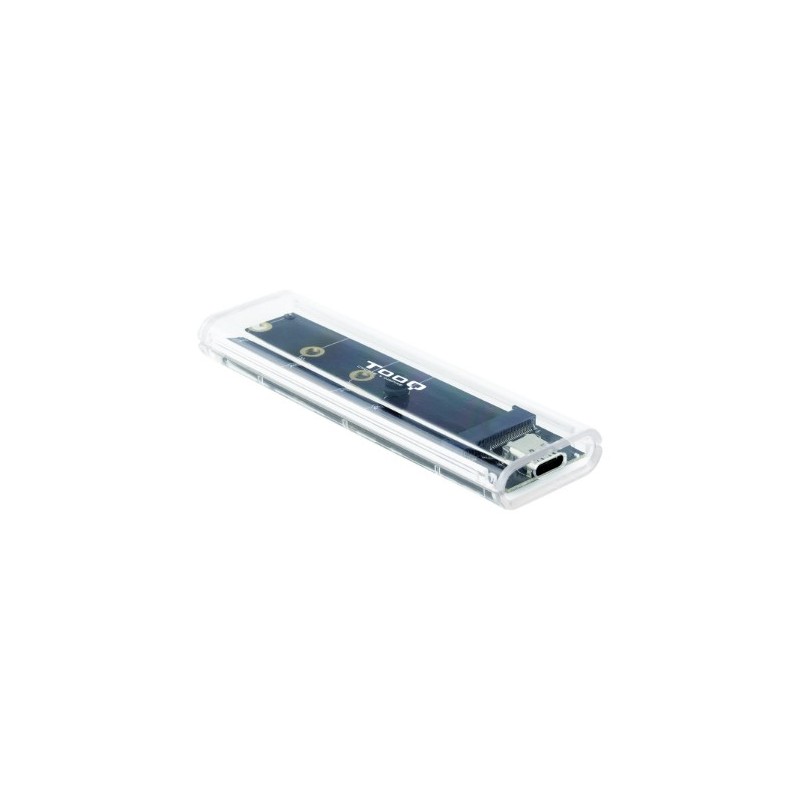 CAJA EXTERNA SSD M.2 NGFF/NVMe TRANSPARENTE RGB TOOQ