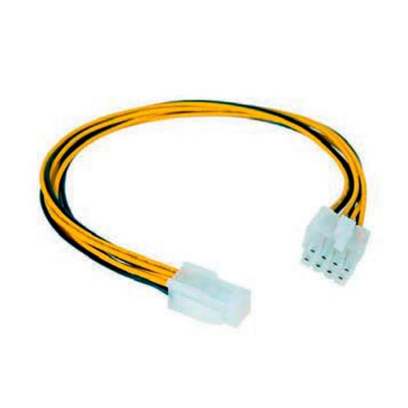 CABLE ALIMENTACION 4 PIN H - 4+4 PIN M 15 CM NANOCABLE