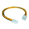 CABLE ALIMENTACION 4 PIN H - 4+4 PIN M 15 CM NANOCABLE