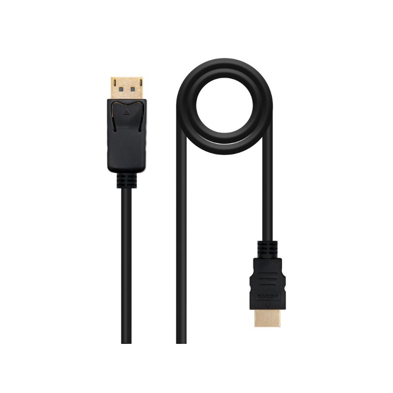 CONVERSOR DISPLAYPORT A HDMI 10M NEGRO NANOCABLE