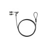 CABLE LOCK DE SEGURIDAD TIPO NANO CON LLAVE PARA PORTATILES 1.5M GRIS TOOQ