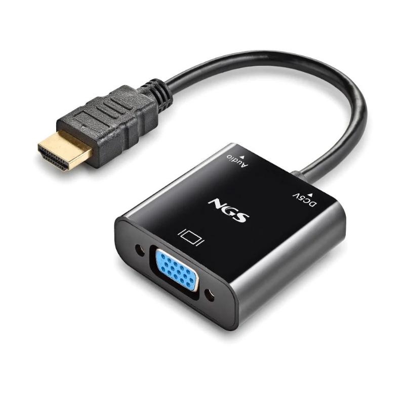 NGS ADAPTADOR HDMI A SVGA + AUDIO FULL HD + CABLE